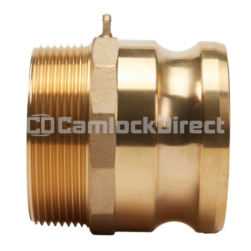 Brass 4" Male Camlock x 4" Male NPT (USA)