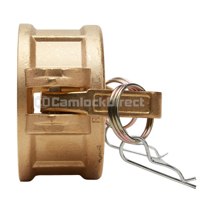 Brass 4" Female Camlock Dust Cap (USA)