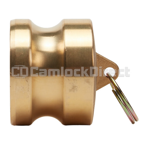 Brass 4" Male Camlock Dust Plug (USA)