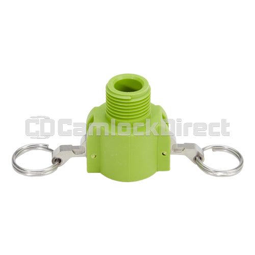 Plastic 3/4" Female Camlock x 3/4" Male GHT (USA)