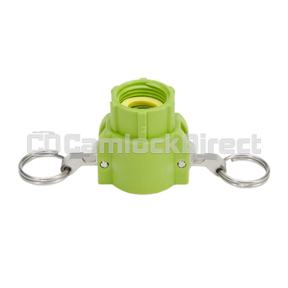 Plastic 3/4" Female Camlock x 3/4" Female GHT (USA)