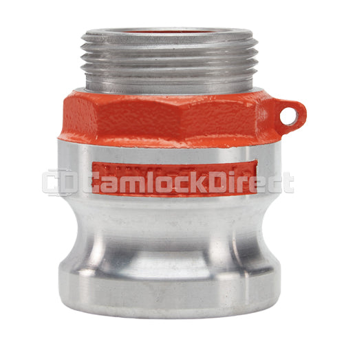 Aluminum 2" Male Camlock x 1 1/2" Male NH Fire Hose