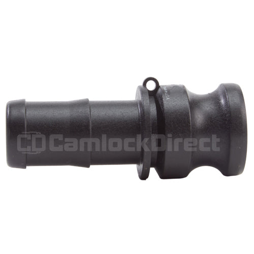 Plastic 1 1/4" Male Camlock to Hose Shank (USA)