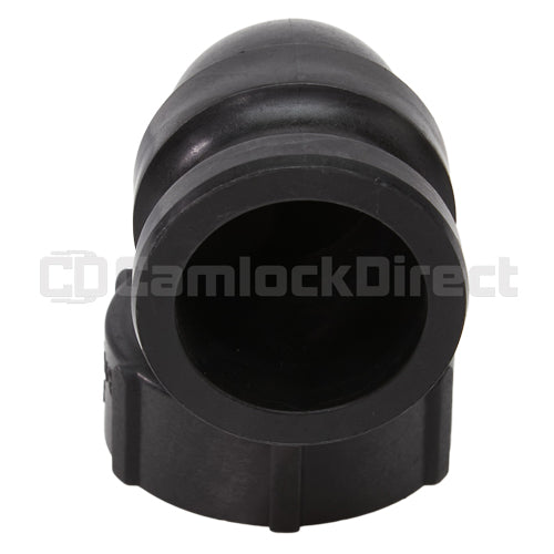 Plastic 2" Male Camlock x 2" Female NPT 90 Degree Elbow