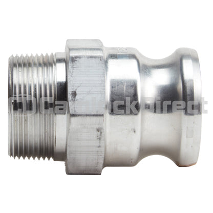 Aluminum 1 1/2" Male Camlock x 1 1/2" Male BSP (USA)