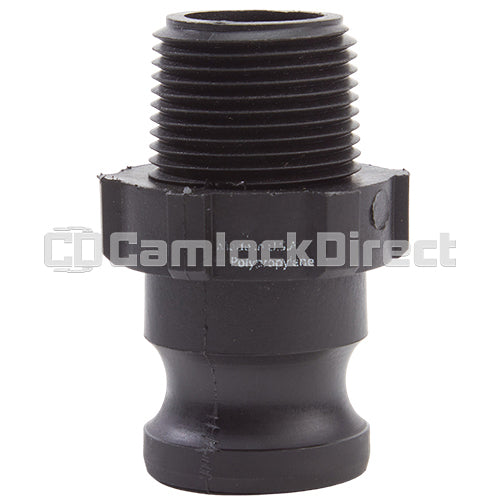 Plastic 1" Male Camlock x 1" Male BSP (USA)