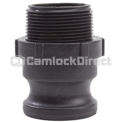 Plastic 1 1/2" Male Camlock x 1 1/2" Male BSP (USA)