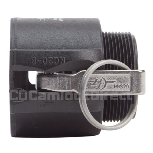 Plastic 2" Female Camlock x 2" Male BSP (USA)