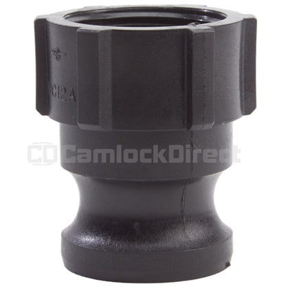 Plastic 1 1/4" Male Camlock x 1 1/4" Female BSP (USA)