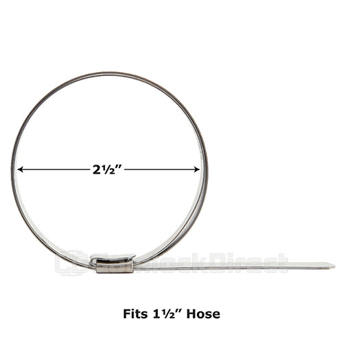 1 1/2" Hose Banding Clamp (10-Pack)