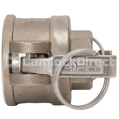 Stainless Steel 1 1/2" Female Camlock x 1" Female NPT (USA)